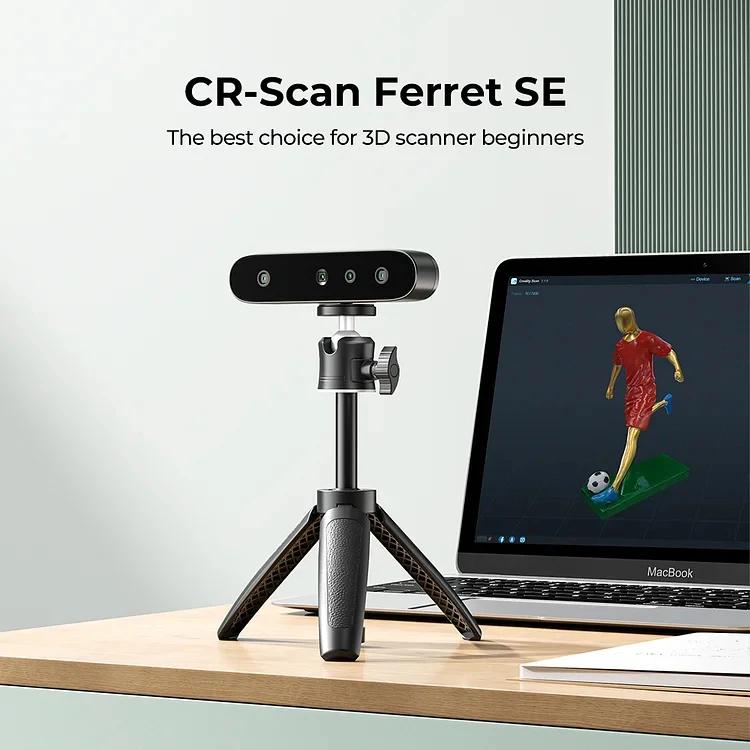 Creality CR-Scan Ferret SE 3D ĳ, ޴ ڵ ĳ, Ȯ 0.1mm, 24 Ʈ, Ǯ ÷ ն  